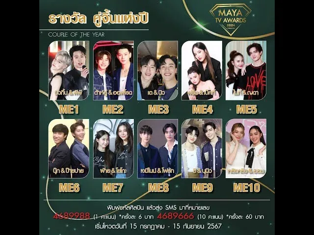 คู่จิ้นแห่งปี (ร่วมกับ ศิริลักษณ์ คอง)