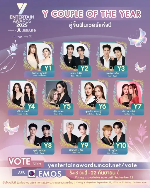 Y Couple of the Year (ร่วมกับ ศิริลักษณ์ คอง)